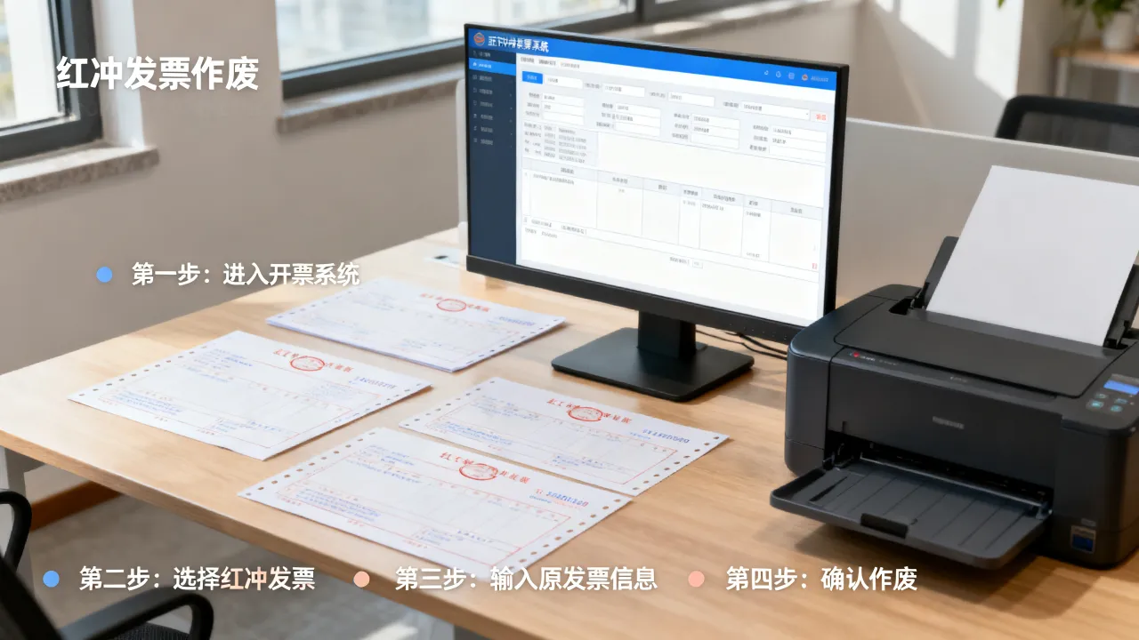 红冲发票如何作废?红字发票作废的操作步骤有哪些?-图2 红冲发票如何作废?红字发票作废的操作步骤有哪些?-图2