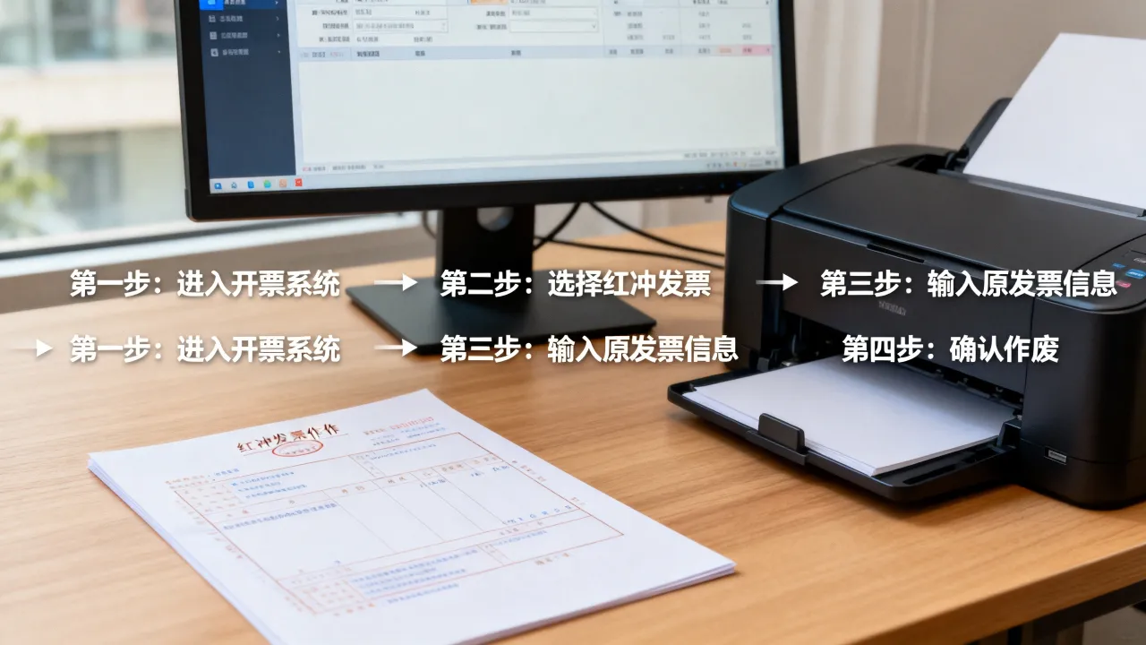 红冲发票如何作废?红字发票作废的操作步骤有哪些?-图3 红冲发票如何作废?红字发票作废的操作步骤有哪些?-图3