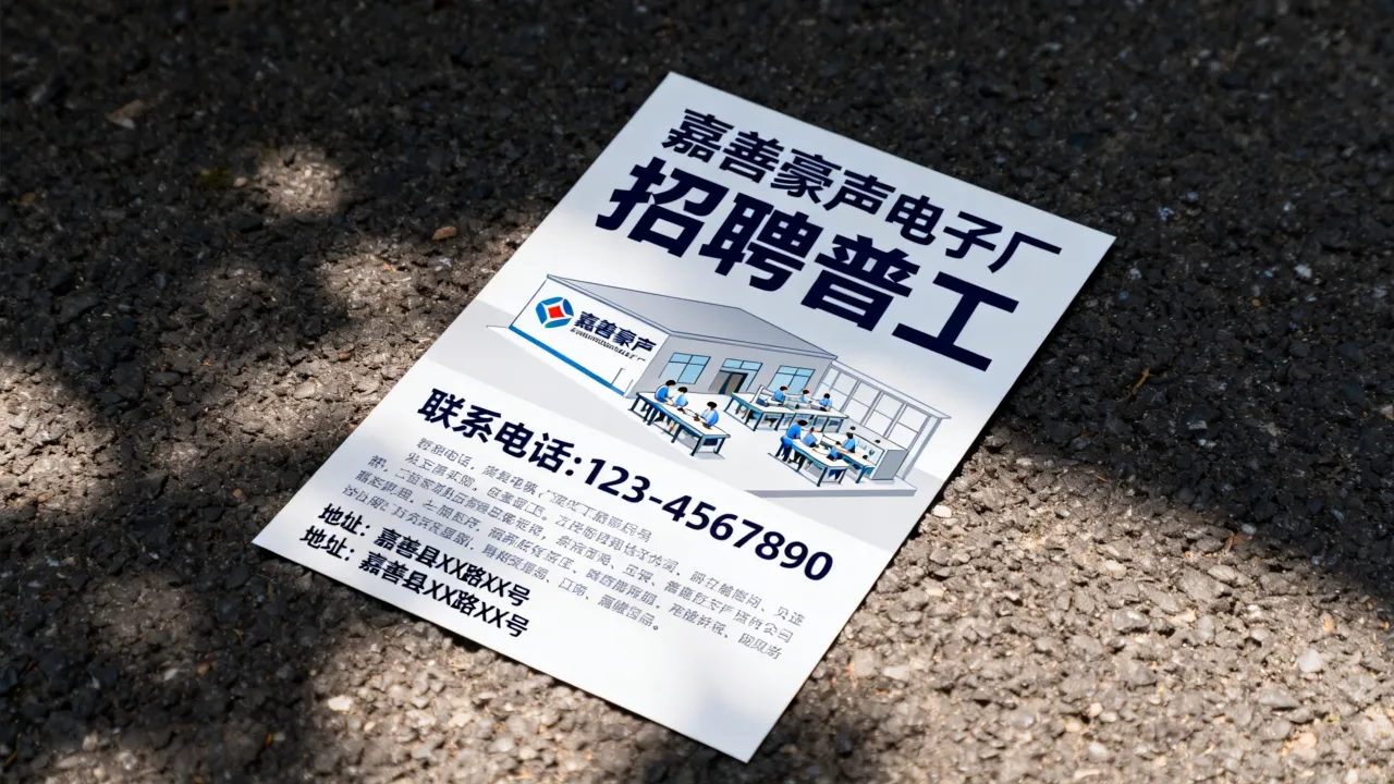 嘉善豪声电子厂招聘信息在哪里看?嘉善豪声电子招聘普工吗