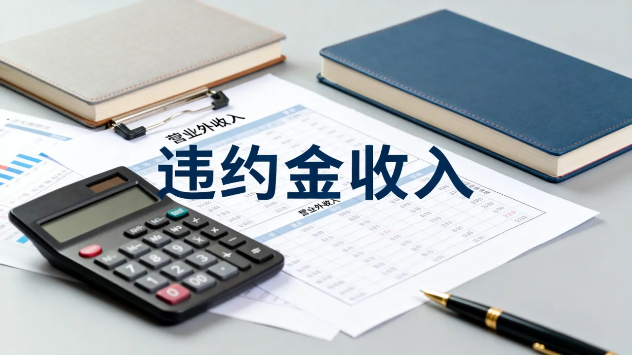违约金收入如何入账,收到违约金计入营业外收入吗?
