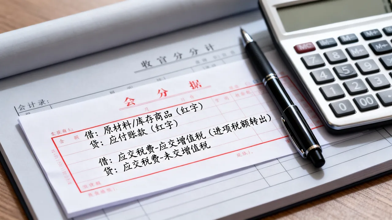 收到红字发票如何做账,红字发票会计分录及进项税额转出怎么做-图2 收到红字发票如何做账,红字发票会计分录及进项税额转出怎么做-图2