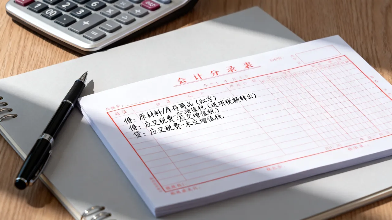 收到红字发票如何做账,红字发票会计分录及进项税额转出怎么做-图3 收到红字发票如何做账,红字发票会计分录及进项税额转出怎么做-图3