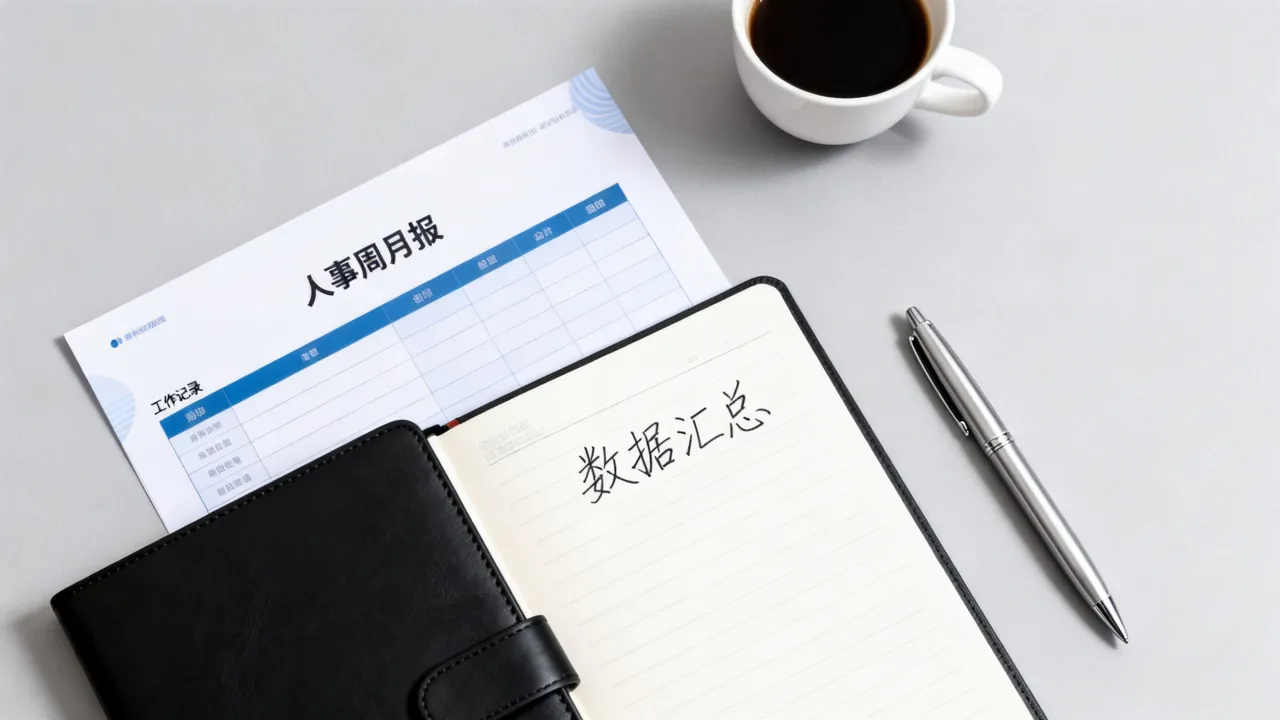 人事周月报怎么写才规范?人事月度工作归纳汇报模板范文