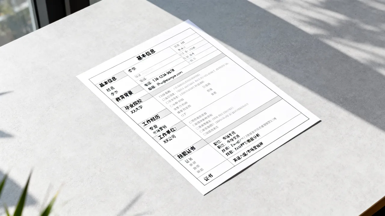 简历怎么写简历表?简历表怎么做才规范?