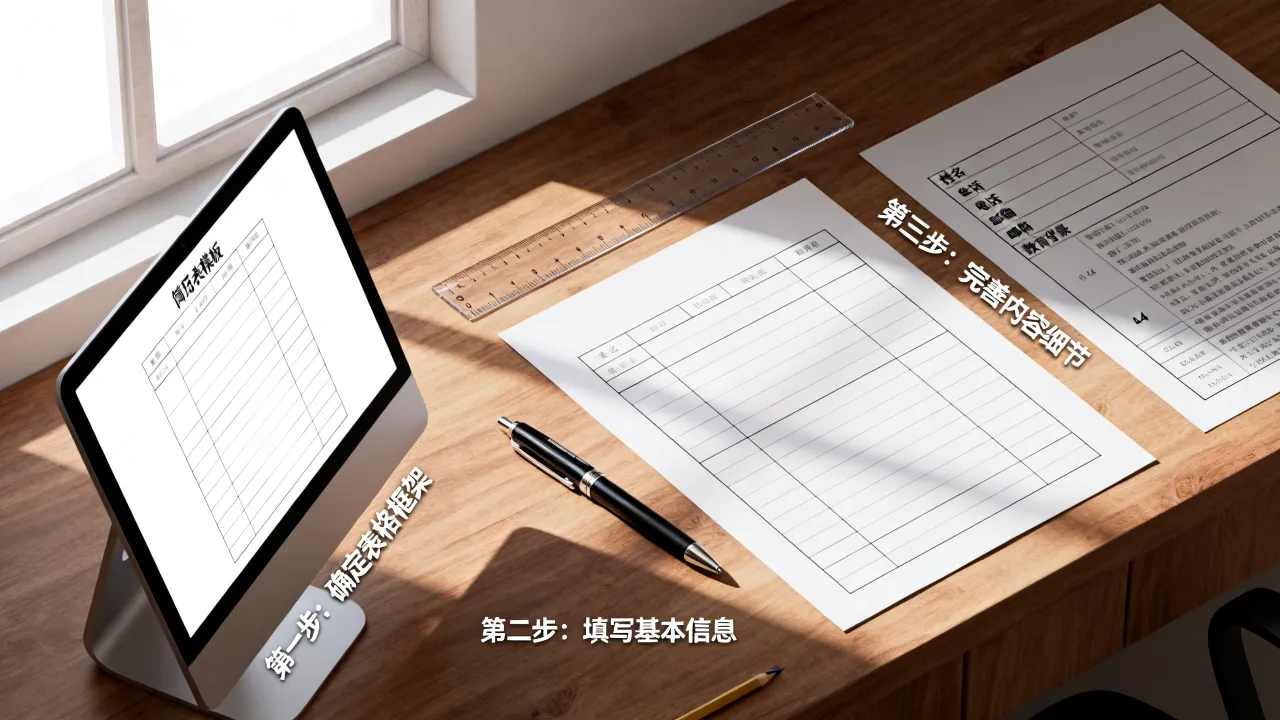 做简历表格怎么做,简历表格制作步骤有哪些?-图1 做简历表格怎么做,简历表格制作步骤有哪些?-图1