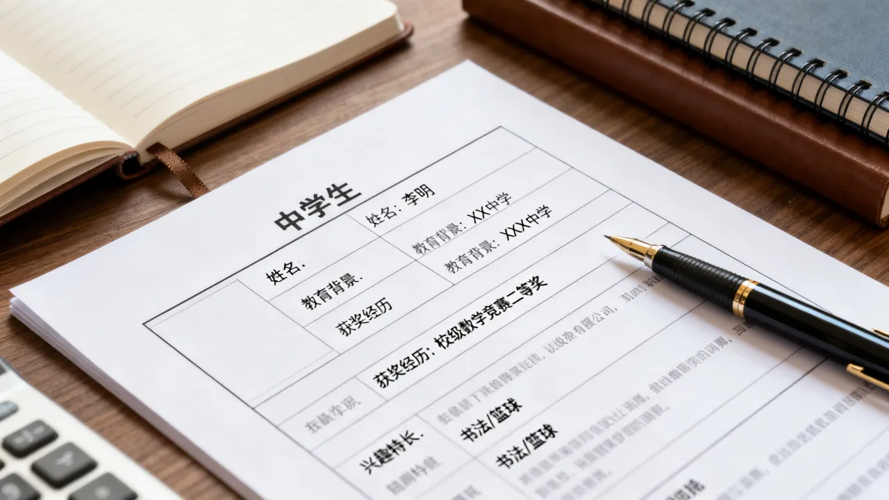 高中怎么写简历，高中生个人简历模板范文怎么写