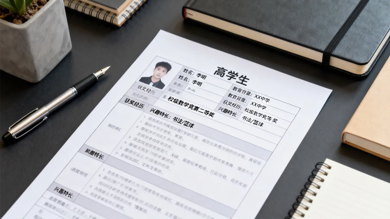 高中怎么写简历,高中生个人简历模板范文怎么写-图3 高中怎么写简历,高中生个人简历模板范文怎么写-图3
