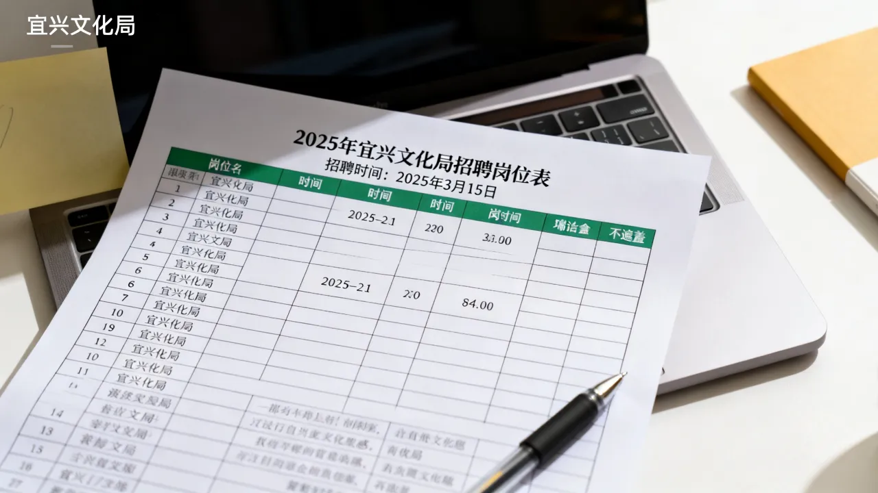 宜兴文化局招聘什么时候开始,宜兴文化局招聘岗位表2025-图2 宜兴文化局招聘什么时候开始,宜兴文化局招聘岗位表2025-图2