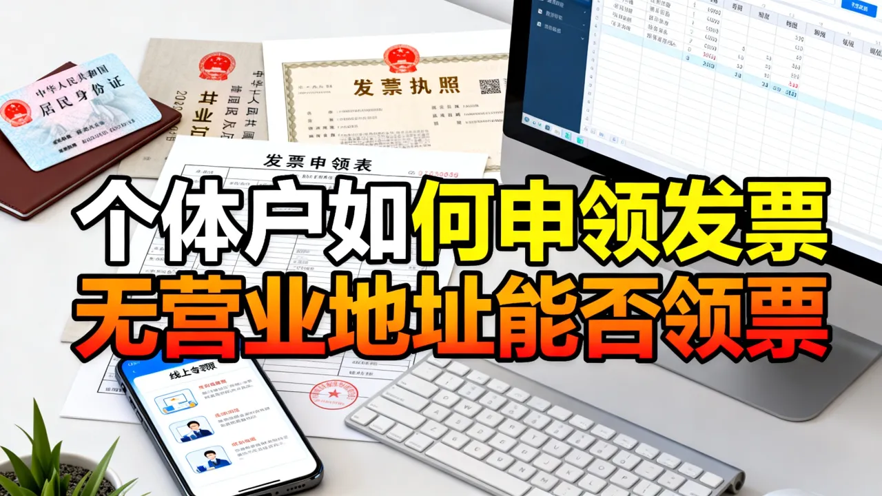 个体户如何申领发票,没有营业地址能领发票吗