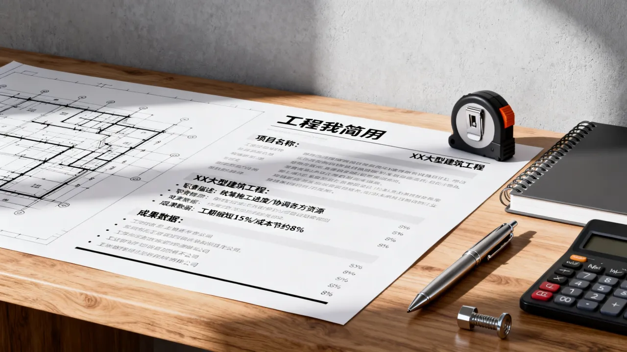工程简历怎么写，工程项目经理简历工作经历怎么写-图1
