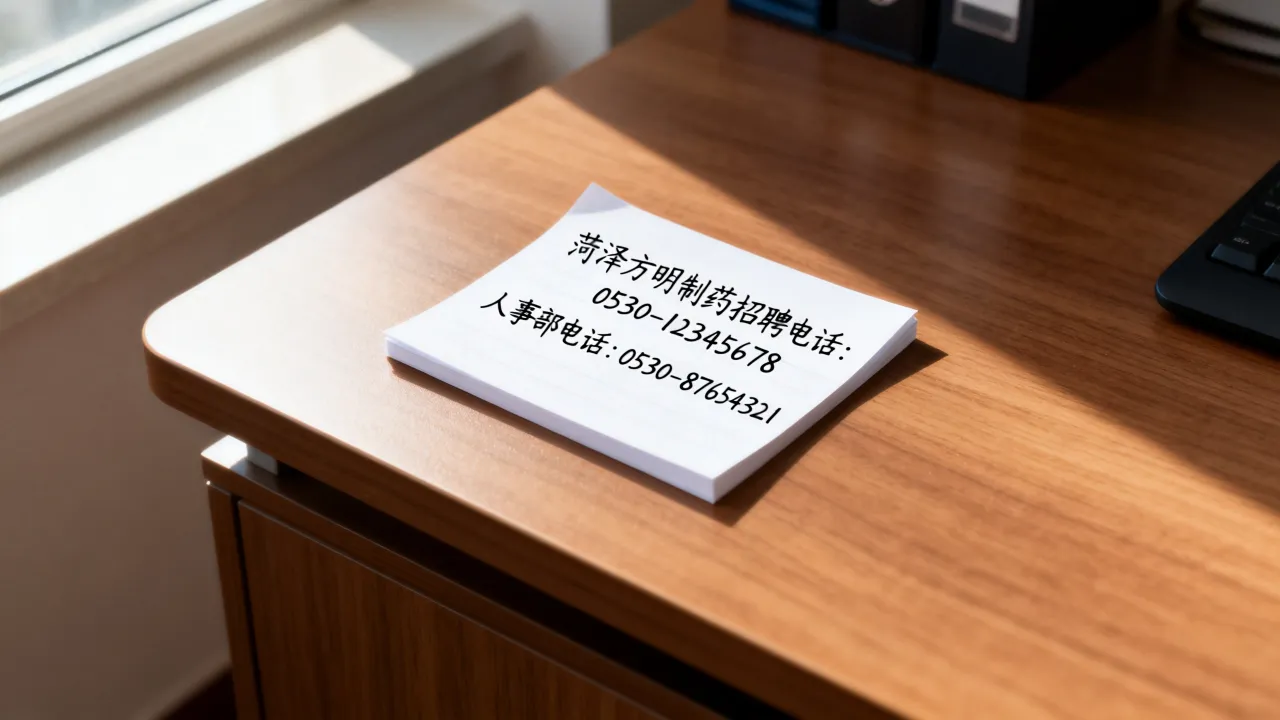 菏泽方明制药招聘电话是多少,人事部电话怎么联系?