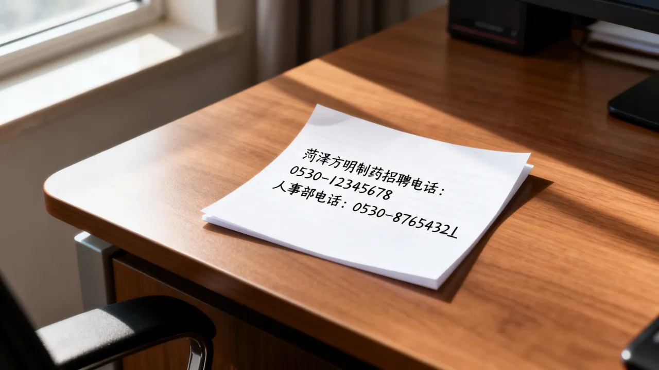 菏泽方明制药招聘电话是多少,人事部电话怎么联系?-图2 菏泽方明制药招聘电话是多少,人事部电话怎么联系?-图2