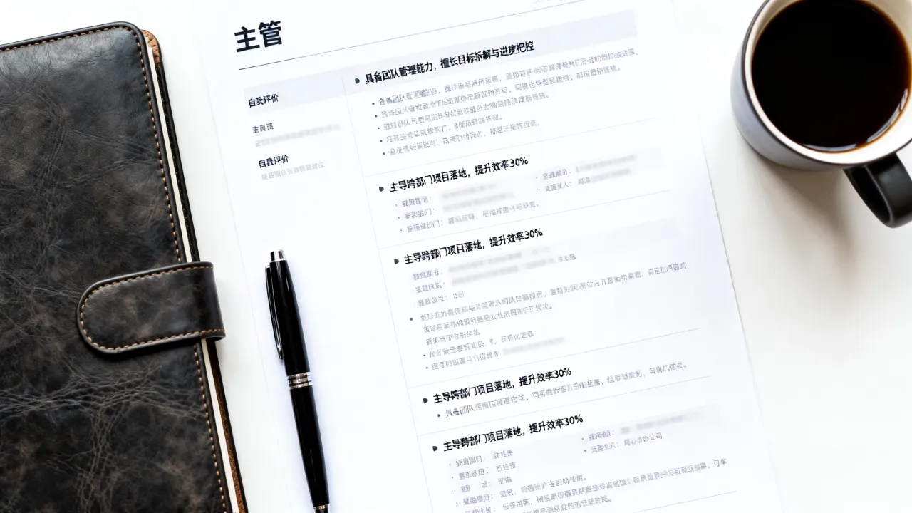 主管的简历怎么写,简历自我评价怎么写才能突出管理能力-图3 主管的简历怎么写,简历自我评价怎么写才能突出管理能力-图3