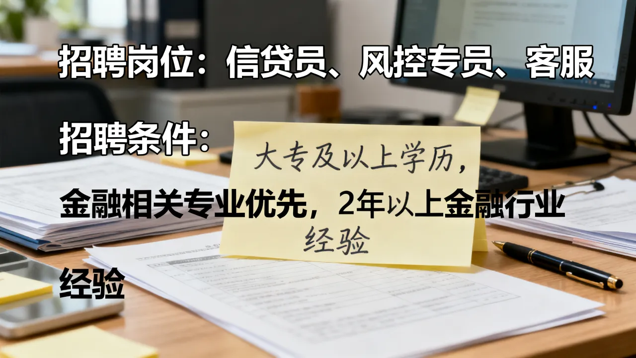 瑞安小额贷款公司招聘岗位有哪些,瑞安小额贷款公司招聘条件是什么-图2 瑞安小额贷款公司招聘岗位有哪些,瑞安小额贷款公司招聘条件是什么-图2