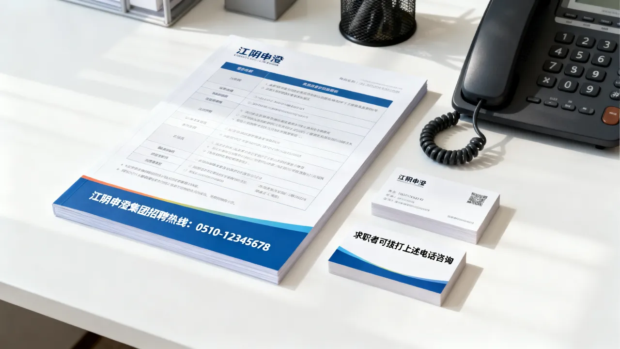 江阴申澄集团招聘电话是多少,求职者怎么联系-图1 江阴申澄集团招聘电话是多少,求职者怎么联系-图1