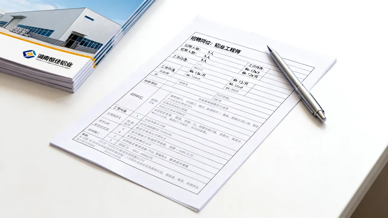 湖南恒佳铝业招聘吗?2025最新招聘岗位及工资待遇怎么样-图1 湖南恒佳铝业招聘吗?2025最新招聘岗位及工资待遇怎么样-图1
