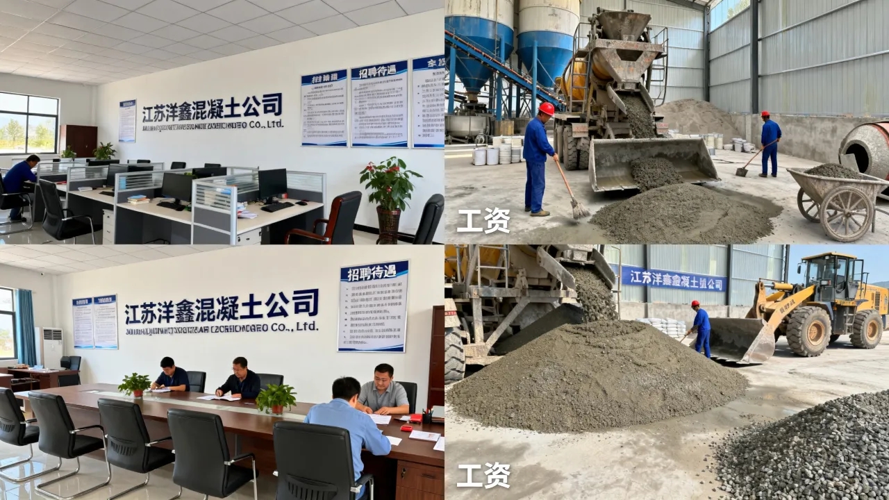 江苏洋鑫混凝土公司招聘待遇怎么样,工资多少钱一月?-图2 江苏洋鑫混凝土公司招聘待遇怎么样,工资多少钱一月?-图2