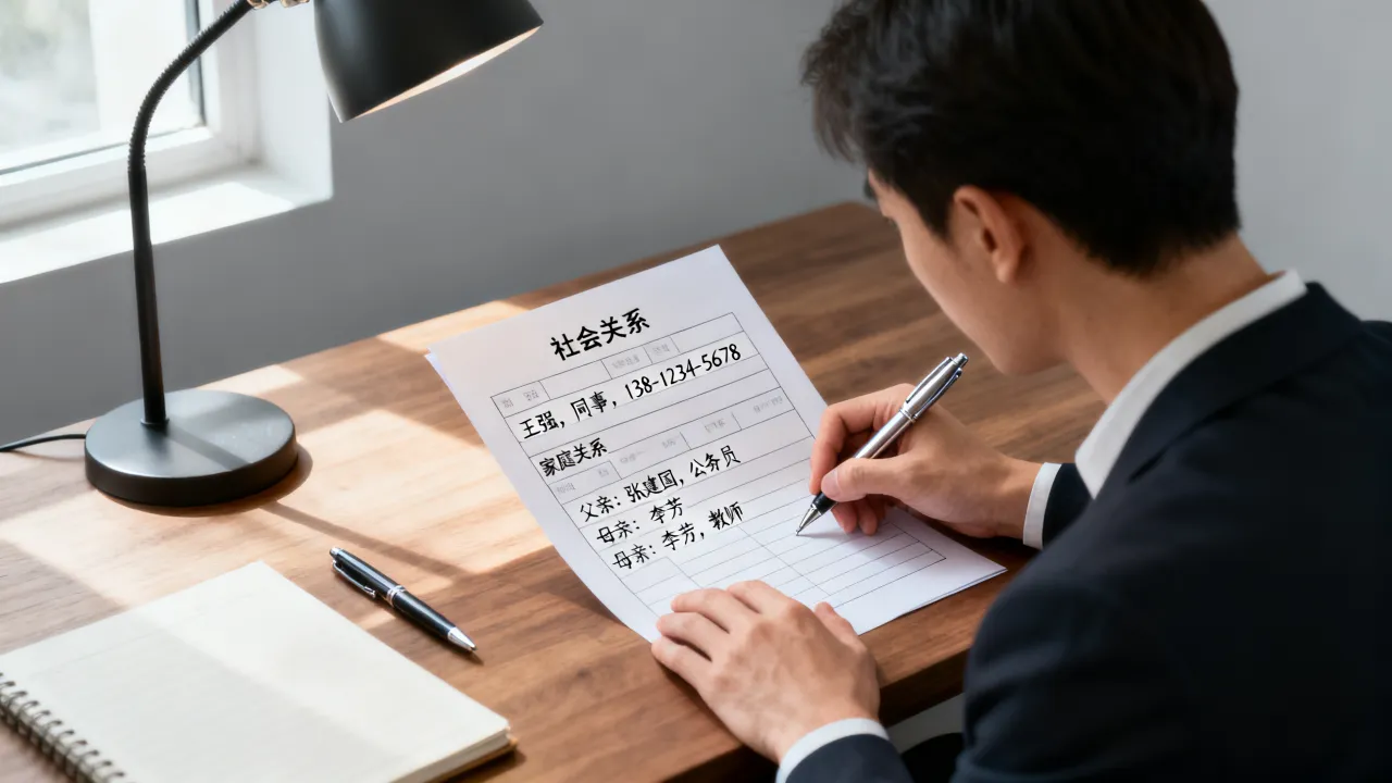 简历关系怎么写，简历中的社会关系和家庭关系怎么填