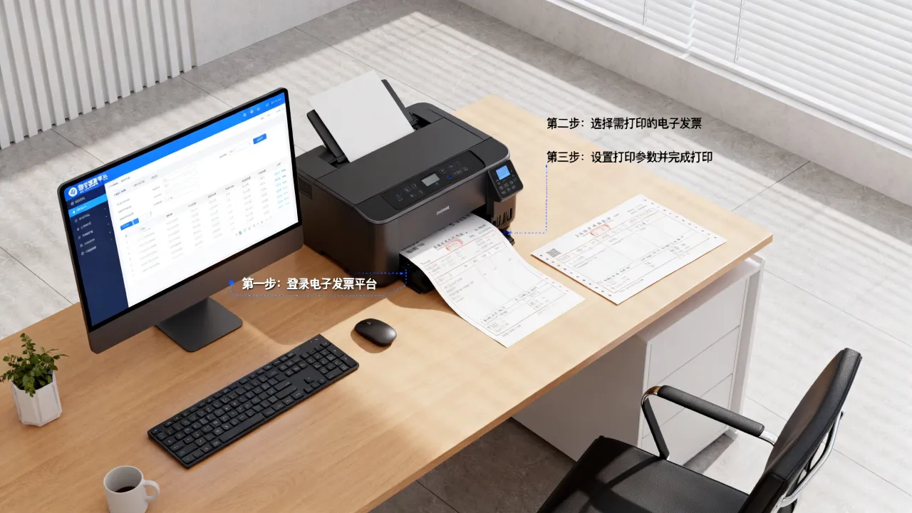 发票如何打印,电子发票打印的具体步骤是什么?