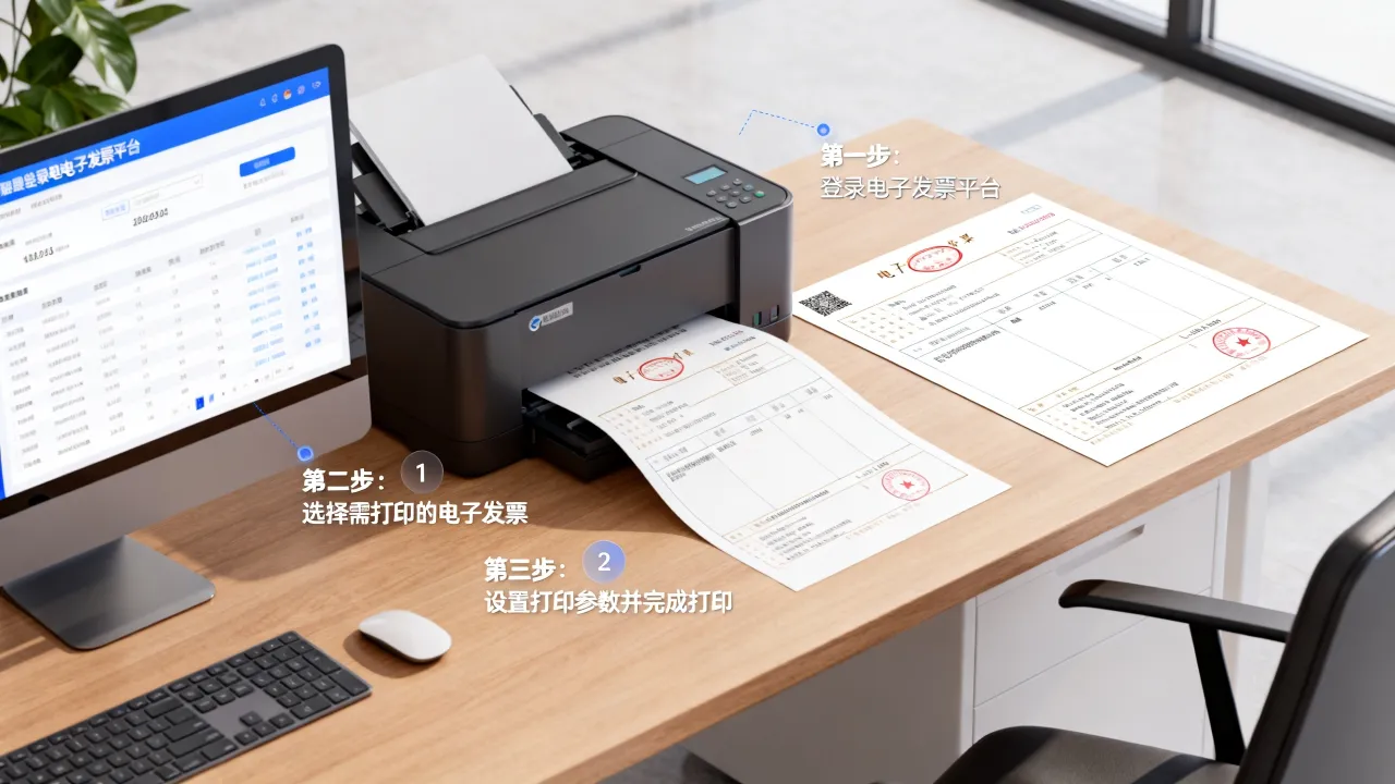 发票如何打印，电子发票打印的具体步骤是什么？-图3