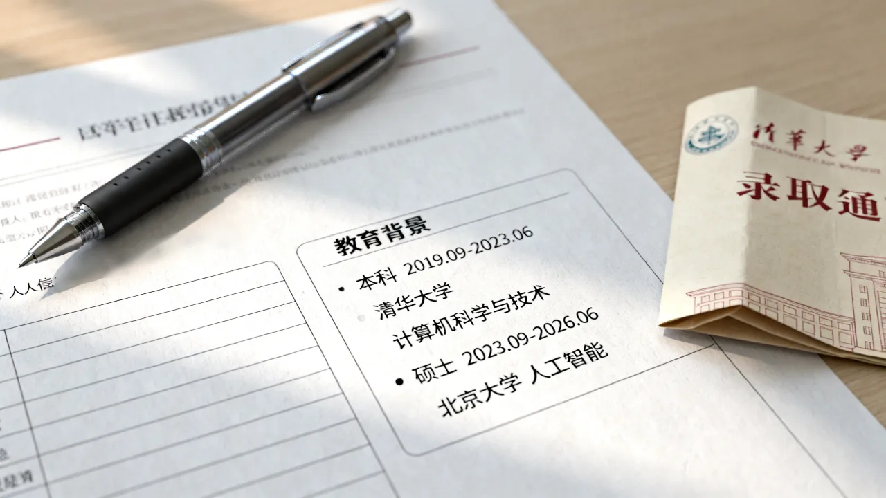 简历学历怎么写,个人简历中的学历怎么填写