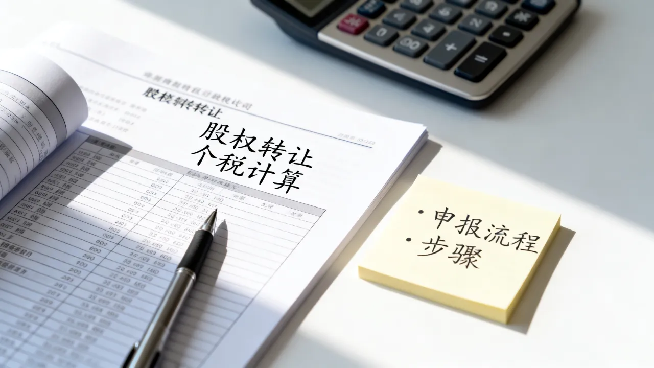 个人股权转让如何交税?股权转让个税计算与申报流程详解,