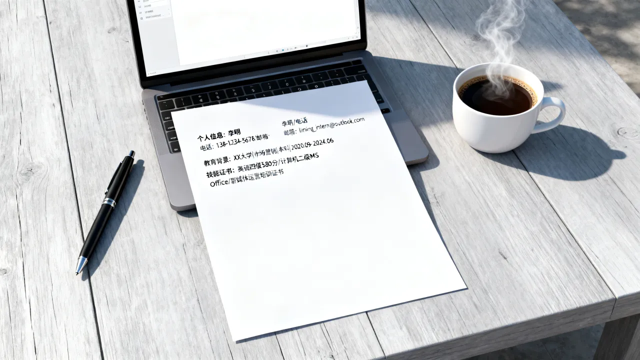 实习的简历怎么写,无经验简历怎么写才受欢迎?-图2 实习的简历怎么写,无经验简历怎么写才受欢迎?-图2