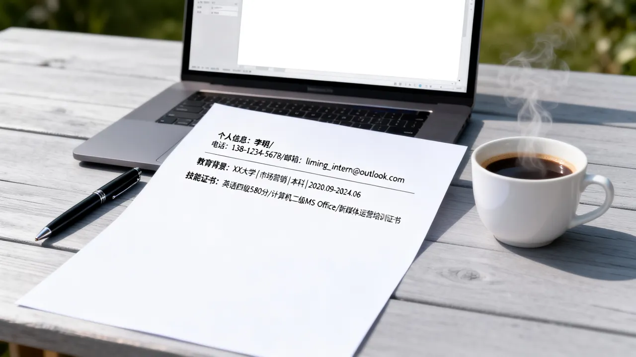 实习的简历怎么写,无经验简历怎么写才受欢迎?-图3 实习的简历怎么写,无经验简历怎么写才受欢迎?-图3