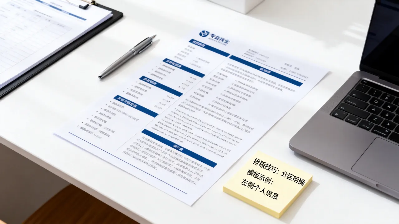 怎么给简历排版,简历排版模板和注意事项有哪些