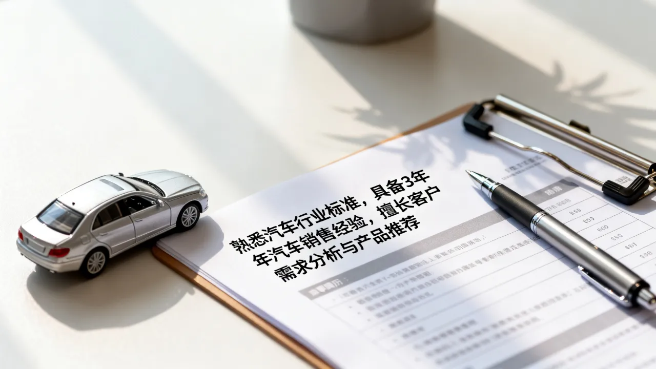 汽车简历怎么写最实用，个人求职简历自我评价模板？-图2