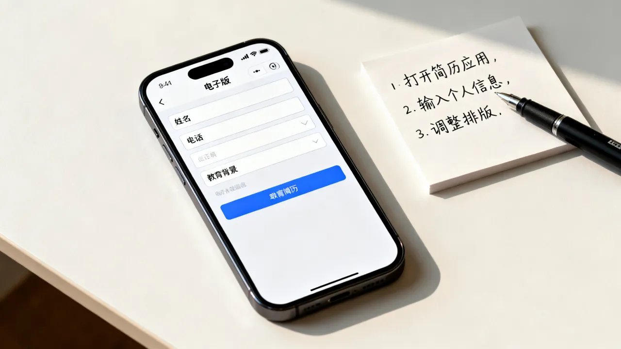怎么弄电子版简历,手机怎么制作电子版简历-图1 怎么弄电子版简历,手机怎么制作电子版简历-图1