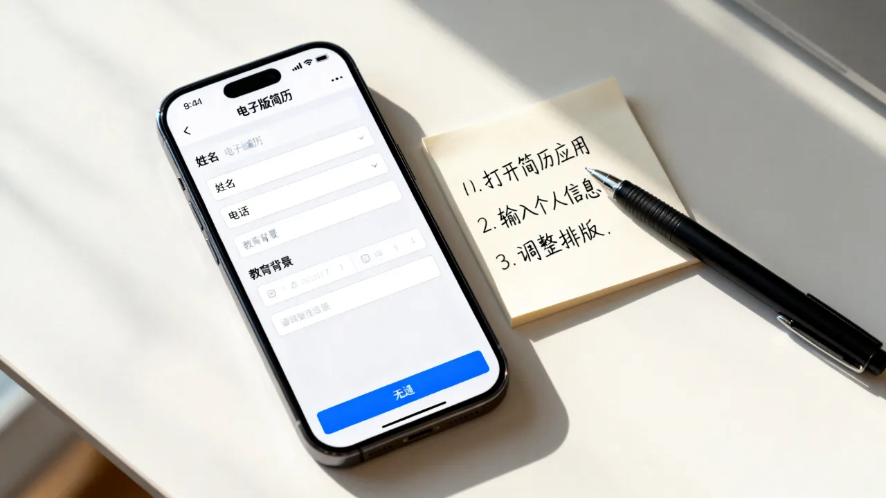 怎么弄电子版简历,手机怎么制作电子版简历-图2 怎么弄电子版简历,手机怎么制作电子版简历-图2