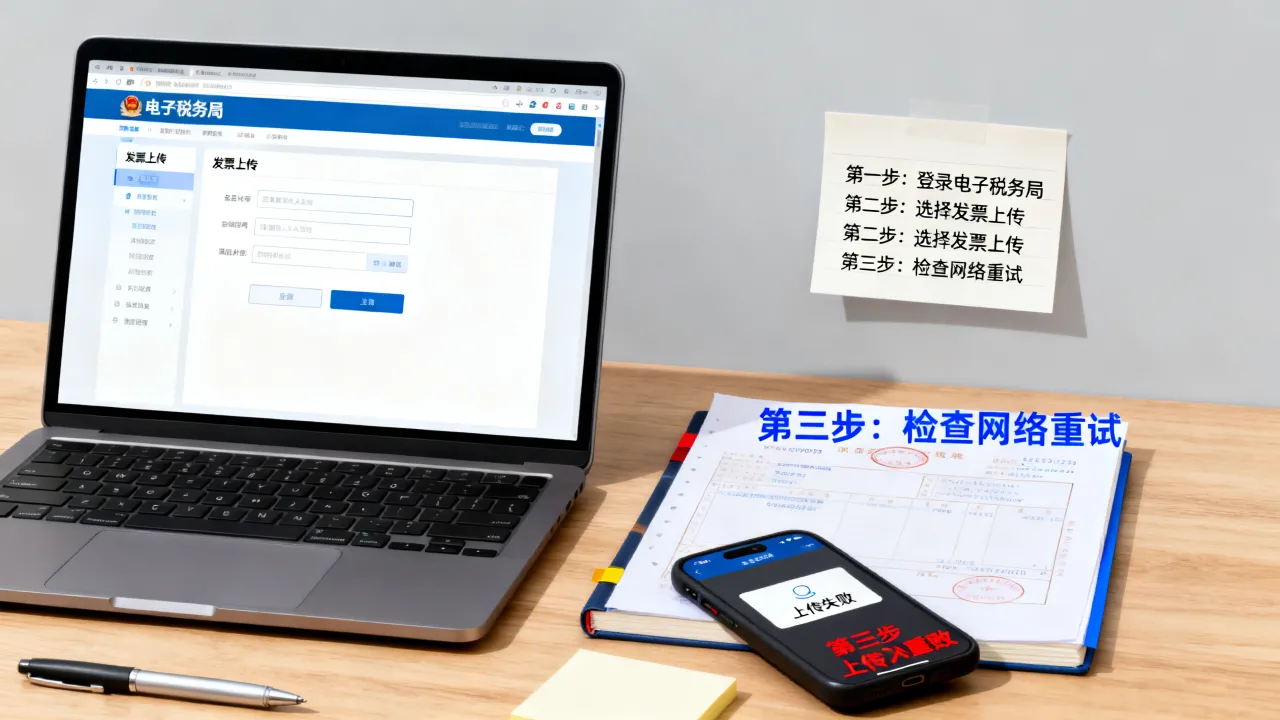 发票如何上传到电子税务局，发票上传失败怎么办-图2