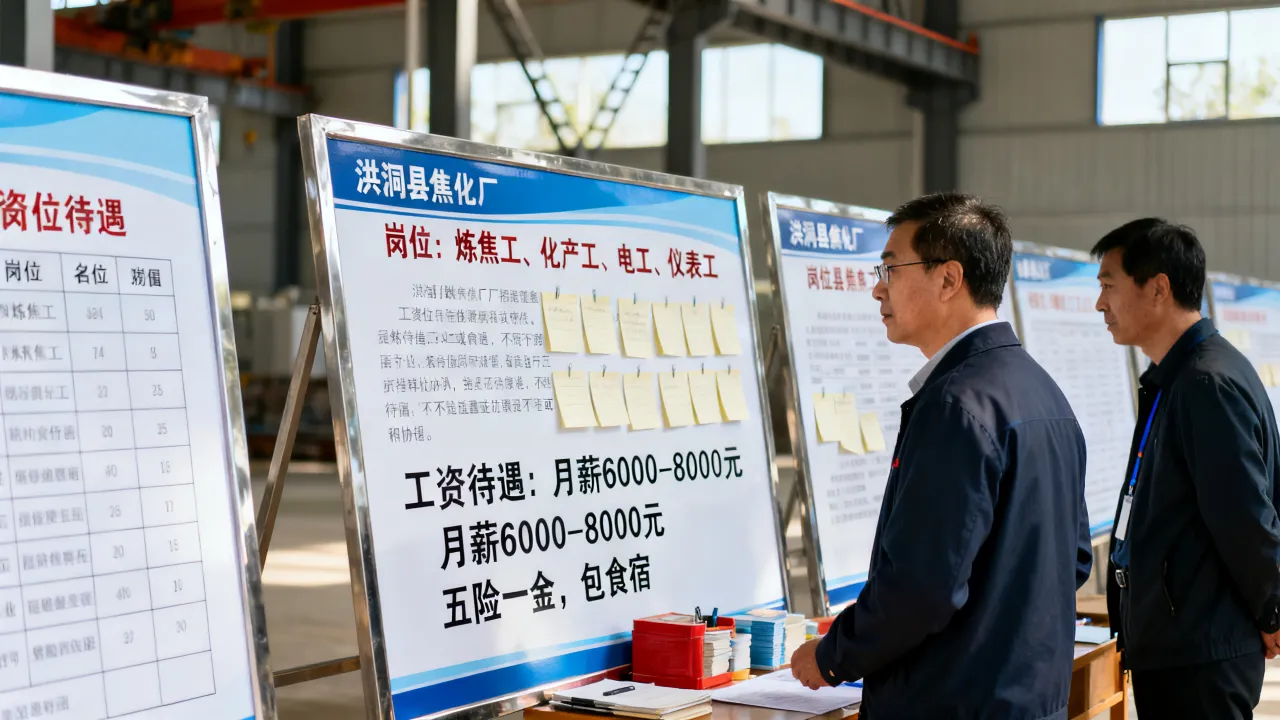 洪洞县焦化厂招聘岗位有哪些,焦化厂招聘工资待遇怎么样?-图1 洪洞县焦化厂招聘岗位有哪些,焦化厂招聘工资待遇怎么样?-图1