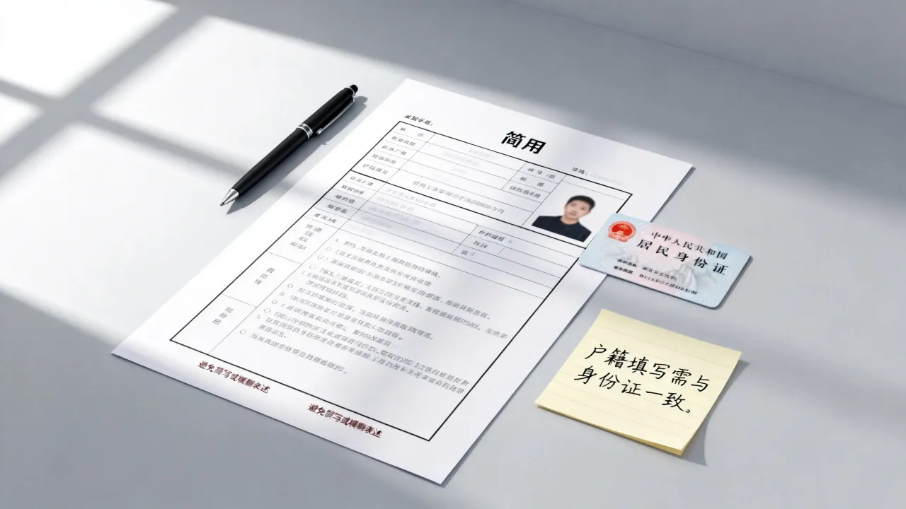 简历户籍怎么写,简历户籍填写注意事项有哪些-图1 简历户籍怎么写,简历户籍填写注意事项有哪些-图1