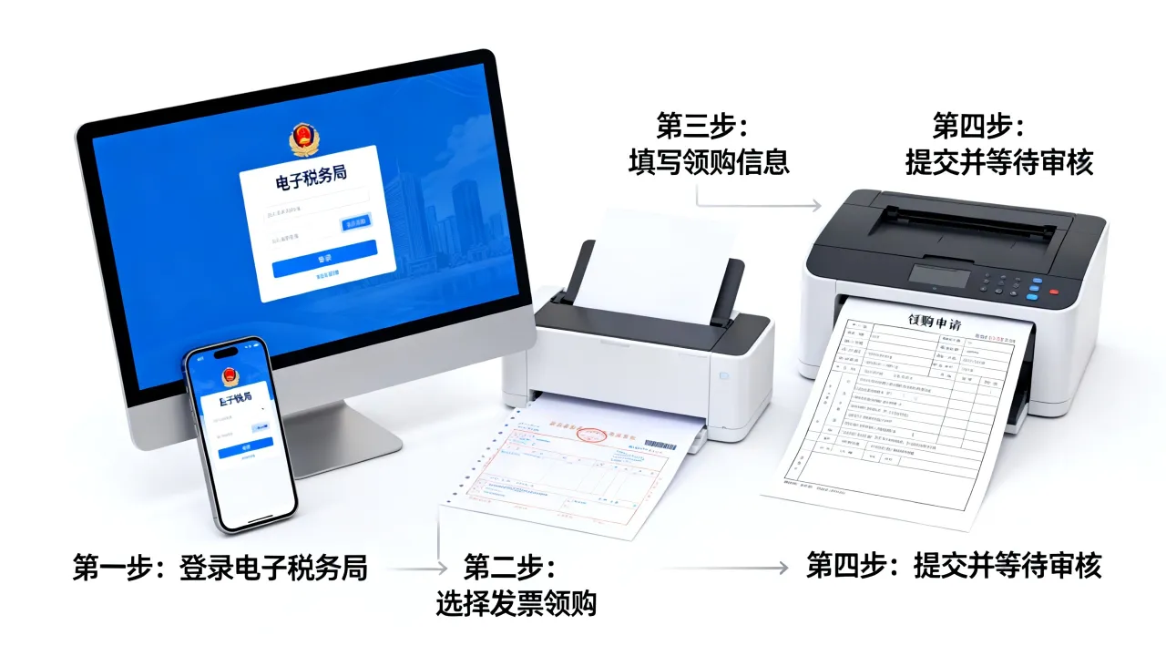 如何领购发票,网上领购发票需要哪些步骤?-图1 如何领购发票,网上领购发票需要哪些步骤?-图1