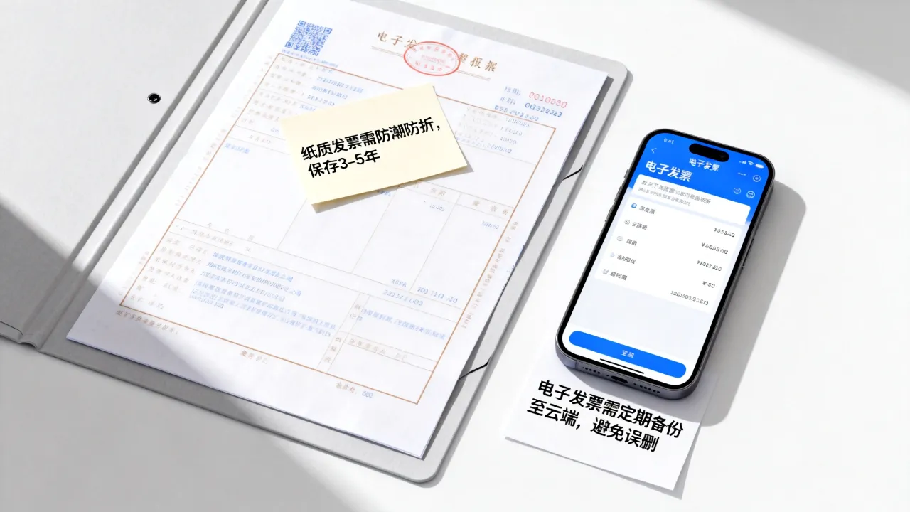 发票如何保存?电子发票和纸质发票的保存方法与注意事项有哪些-图1 发票如何保存?电子发票和纸质发票的保存方法与注意事项有哪些-图1