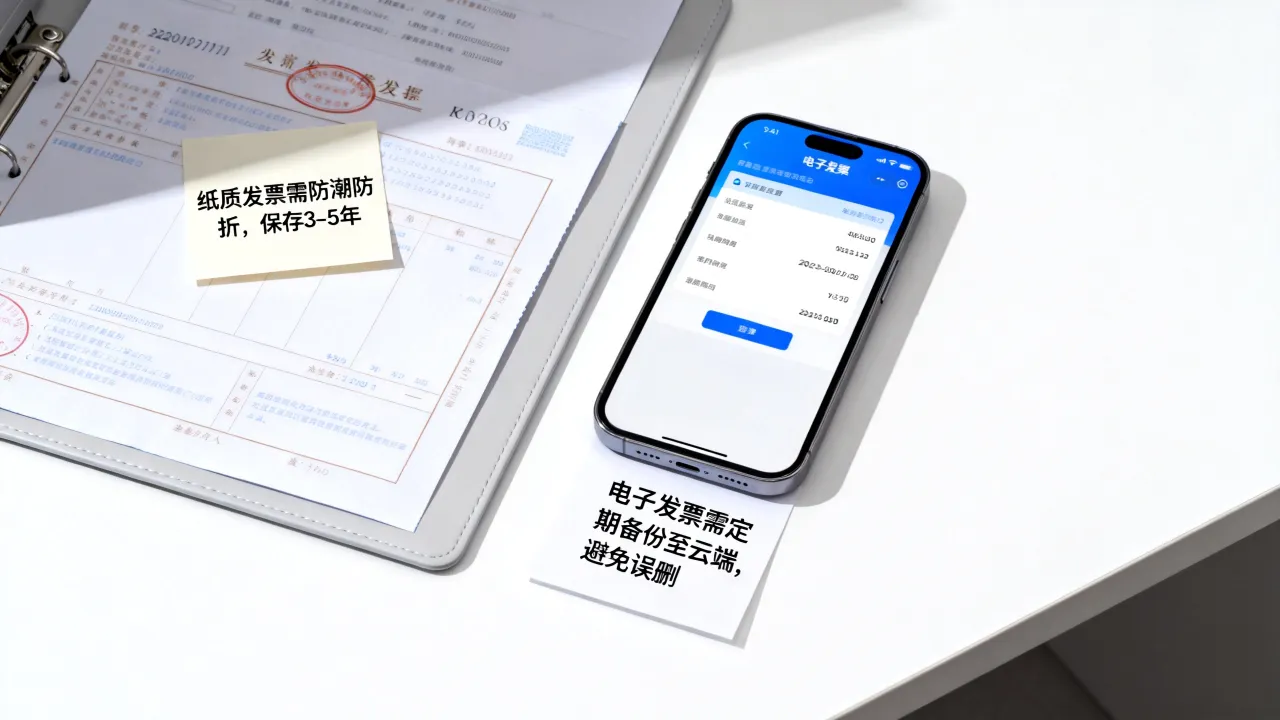发票如何保存?电子发票和纸质发票的保存方法与注意事项有哪些-图2 发票如何保存?电子发票和纸质发票的保存方法与注意事项有哪些-图2