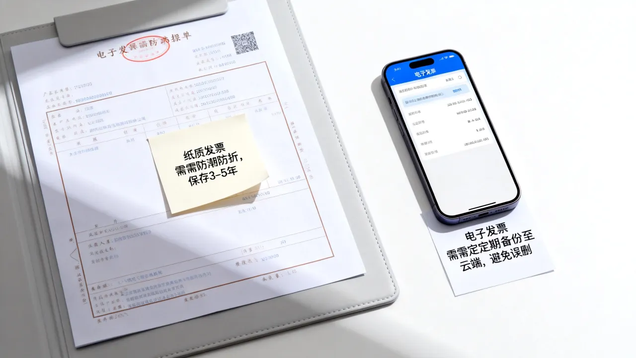 发票如何保存?电子发票和纸质发票的保存方法与注意事项有哪些-图3 发票如何保存?电子发票和纸质发票的保存方法与注意事项有哪些-图3