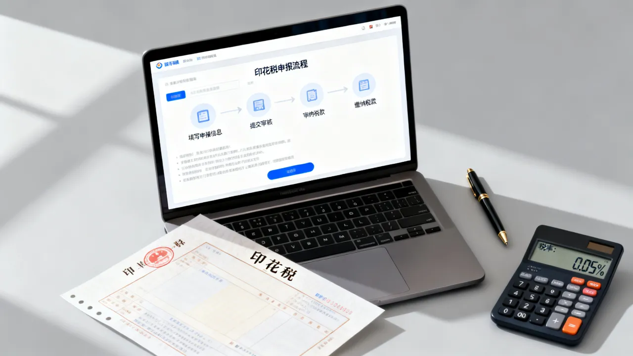 印花税是如何交的?印花税网上申报流程和税率是多少-图3 印花税是如何交的?印花税网上申报流程和税率是多少-图3