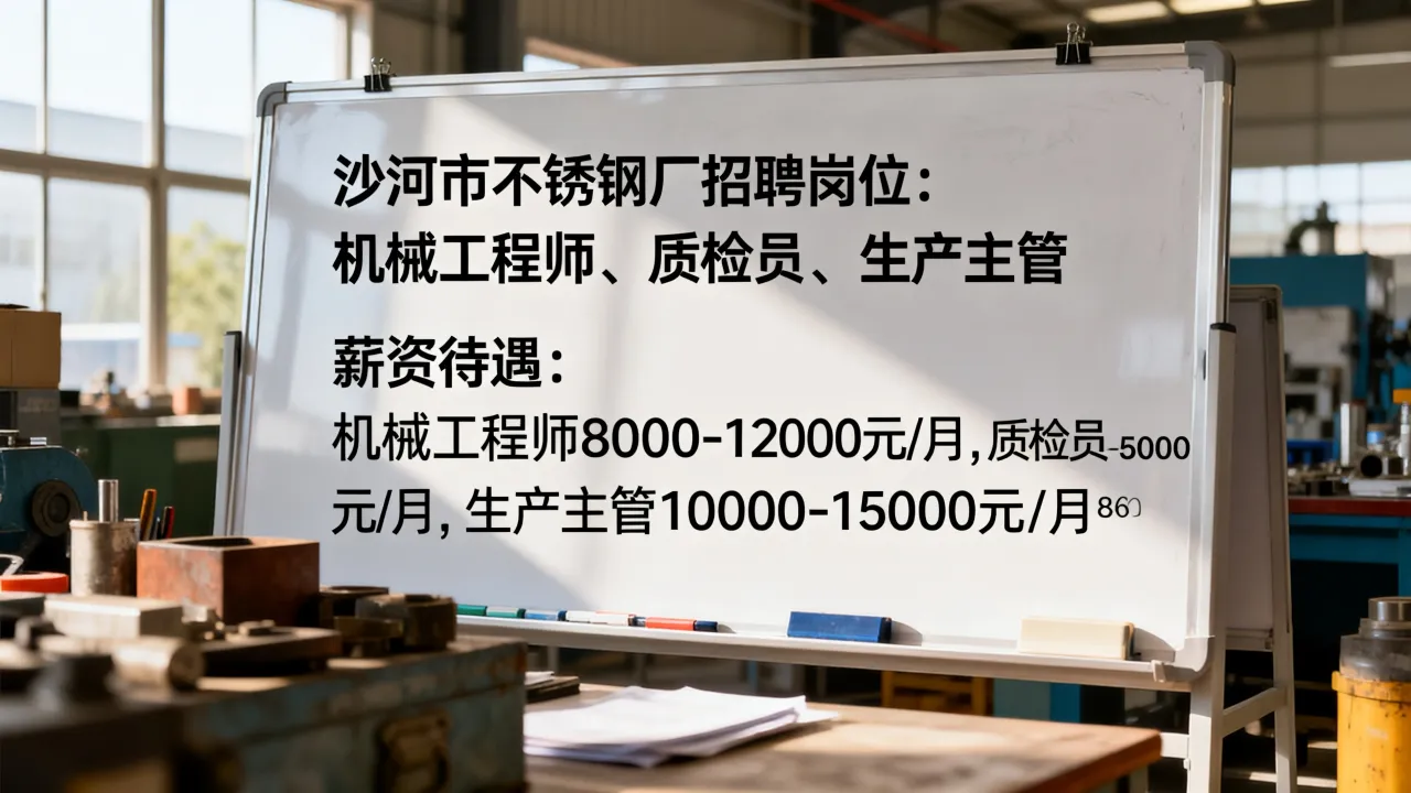 沙河市不锈钢厂招聘岗位有哪些，薪资待遇怎么样？-图1
