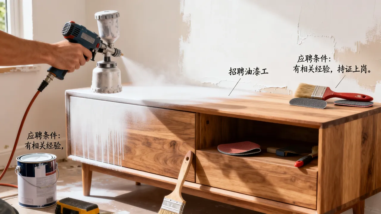 上海木志品油漆维修招聘靠谱吗，油漆工应聘需要什么条件