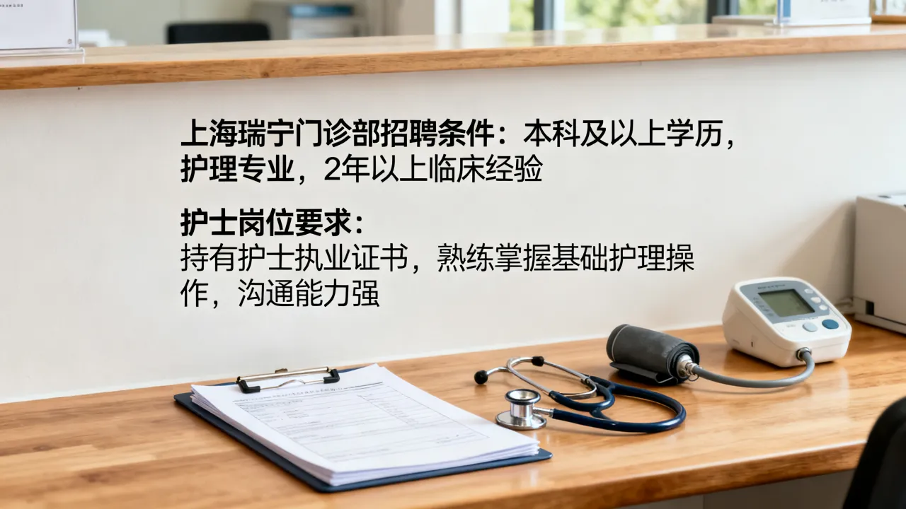 上海瑞宁门诊部招聘条件是什么,护士岗位要求有哪些?-图1 上海瑞宁门诊部招聘条件是什么,护士岗位要求有哪些?-图1
