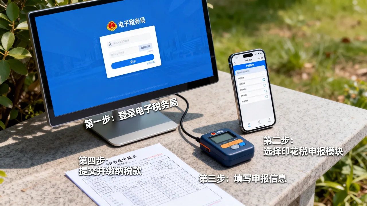 如何缴纳印花税?网上申报流程详解-图1 如何缴纳印花税?网上申报流程详解-图1