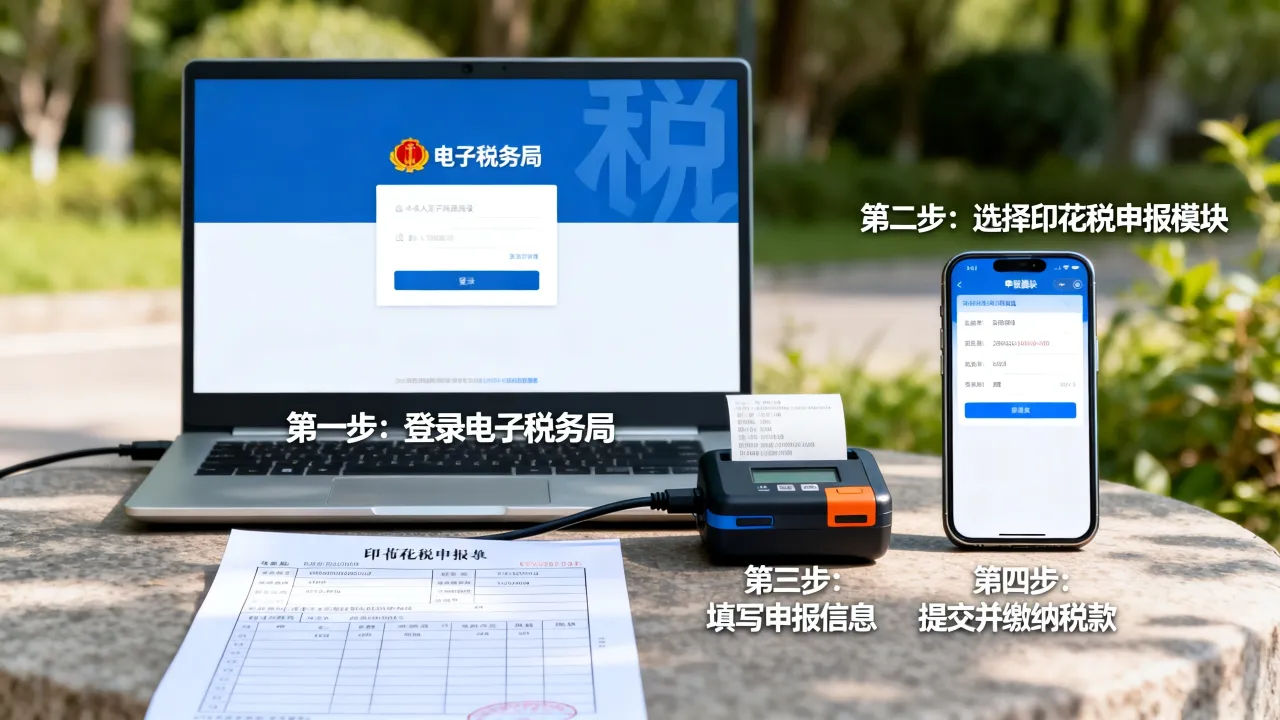 如何缴纳印花税?网上申报流程详解-图2 如何缴纳印花税?网上申报流程详解-图2