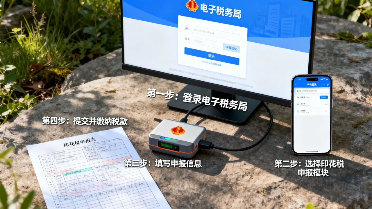 如何缴纳印花税?网上申报流程详解-图3 如何缴纳印花税?网上申报流程详解-图3