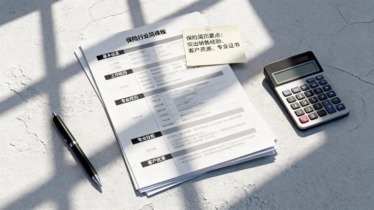 保险简历怎么写，保险行业简历模板怎么制作？-图1