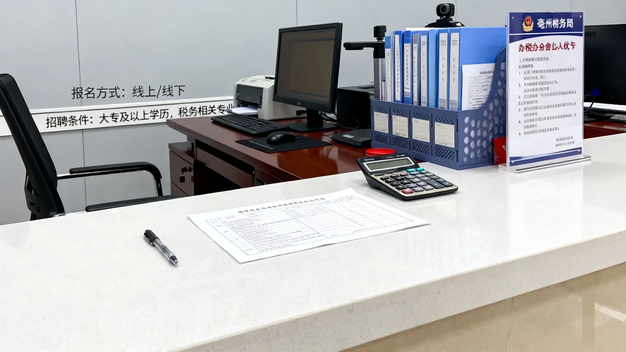 亳州税务局办税大厅招聘怎么报名，亳州税务局办税大厅招聘条件？-图1