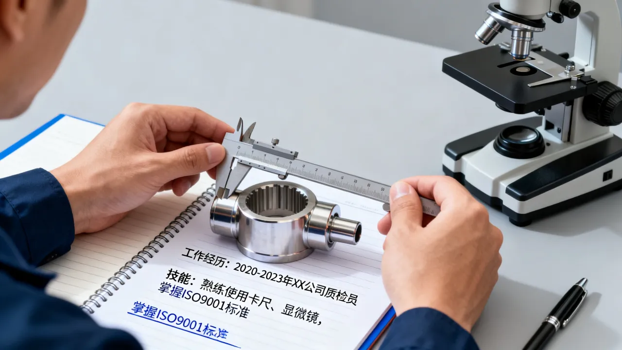 QC简历怎么写才能突出优势?质检员简历模板与求职技巧-图2 QC简历怎么写才能突出优势?质检员简历模板与求职技巧-图2