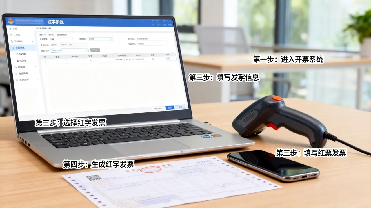 红字发票如何开具？红字发票开具操作流程详解及常见问题